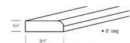 AG-SM8 Scribe Molding 3/4"W × 96"H × 1/4"D
