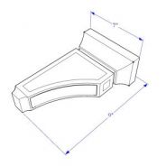 AW-CBS Corbel 6"W x 9"H x 3"D