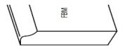 AW-FBM8 Furniture Base Molding 4 1/2"W × 96"H × 5/8"D