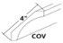 PG-COV Cove Crown Molding 4"W × 96"H × 3/4"D