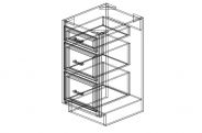 AG-VDB18 Shaker Green Vanity Drawer Base Cabinet 18"W × 34 1/2"H × 21"D