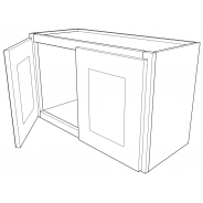 AG-W2718 Shaker Green Wall Cabinet 27"W × 18"H × 12"D