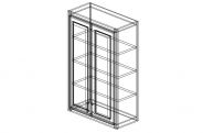 AG-W2742 Shaker Green Wall Cabinet 27"W × 42"H × 12"D