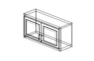 AG-W3618 Shaker Green Wall Cabinet 36"W × 18"H × 12"D