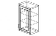 AW-W1830 Antique White Wall Cabinet 18"W × 30"H × 12"D