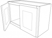 AW-W2718 Antique White Wall Cabinet 27"W × 18"H × 12"D