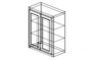 AW-W2430 Antique White Wall Cabinet 24"W × 30"H × 12"D