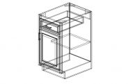 NB-B18 Shaker Blue Base Cabinet 18"W × 34 1/2"H × 24"D