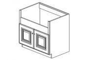 SG-APSB36 Shaker Gray Farm House Sink Base Cabinet 36"W × 34 1/2"H × 24"D(opening is 6" height, can be modified to fit bigger sink)