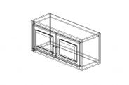 SG-W3315 Shaker Gray Wall Cabinet 33"W × 15"H × 12"D
