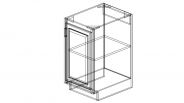 SW-B18FHD Shaker White Base Full Height Door Cabinet 18"W × 34 1/2"H × 24"D