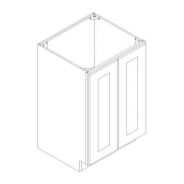SW-B24FHD Shaker White Base Full Height Door Cabinet 24"W × 34 1/2"H × 24"D