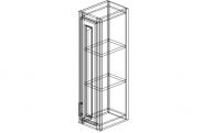 SW-W0936 Shaker White Wall Cabinet 9"W × 36"H × 12"D