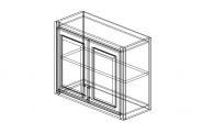 SW-W3024 Shaker White Wall Cabinet 30"W × 24"H × 12"D