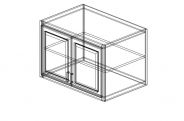SW-W362424 Shaker White Wall Cabinet 36"W × 24"H × 24"D